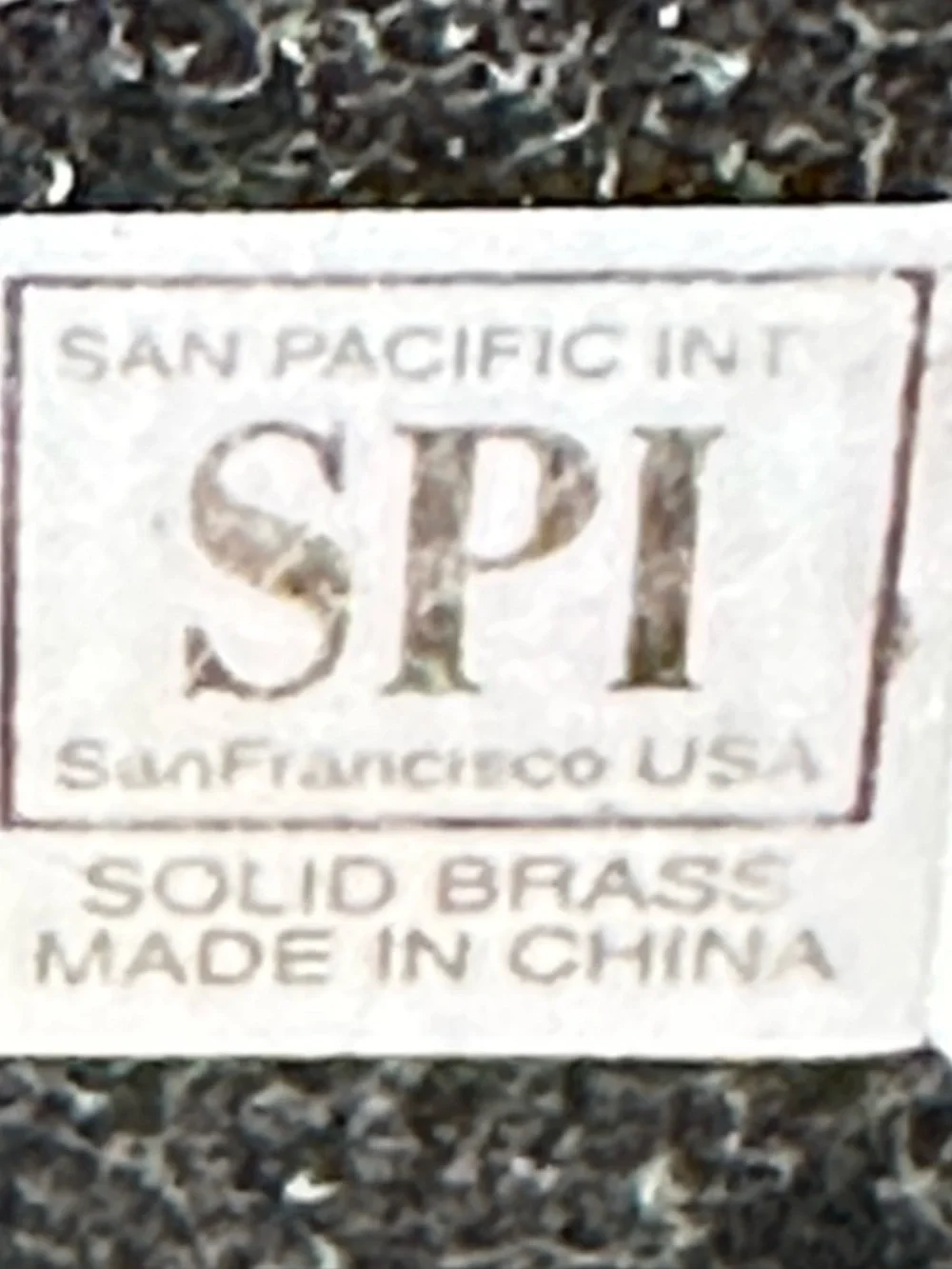 SAN PACIFIC INTERNATIONAL BRASS RABBIT HOME DECOR BOTTLE HOLDER VGUC